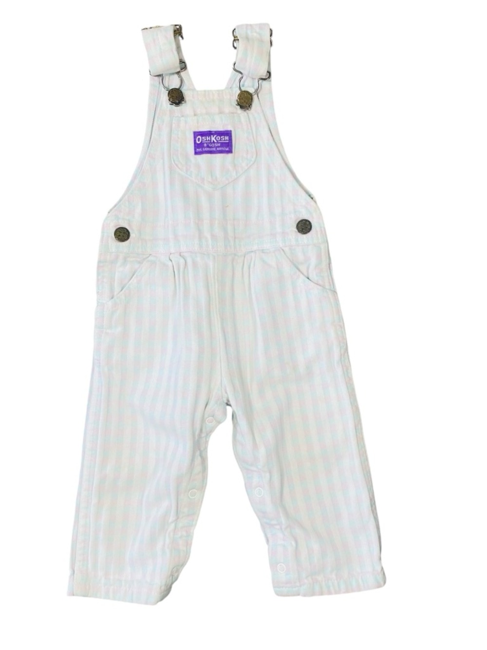 VINTAGE OSHKOSH Gingham Overalls